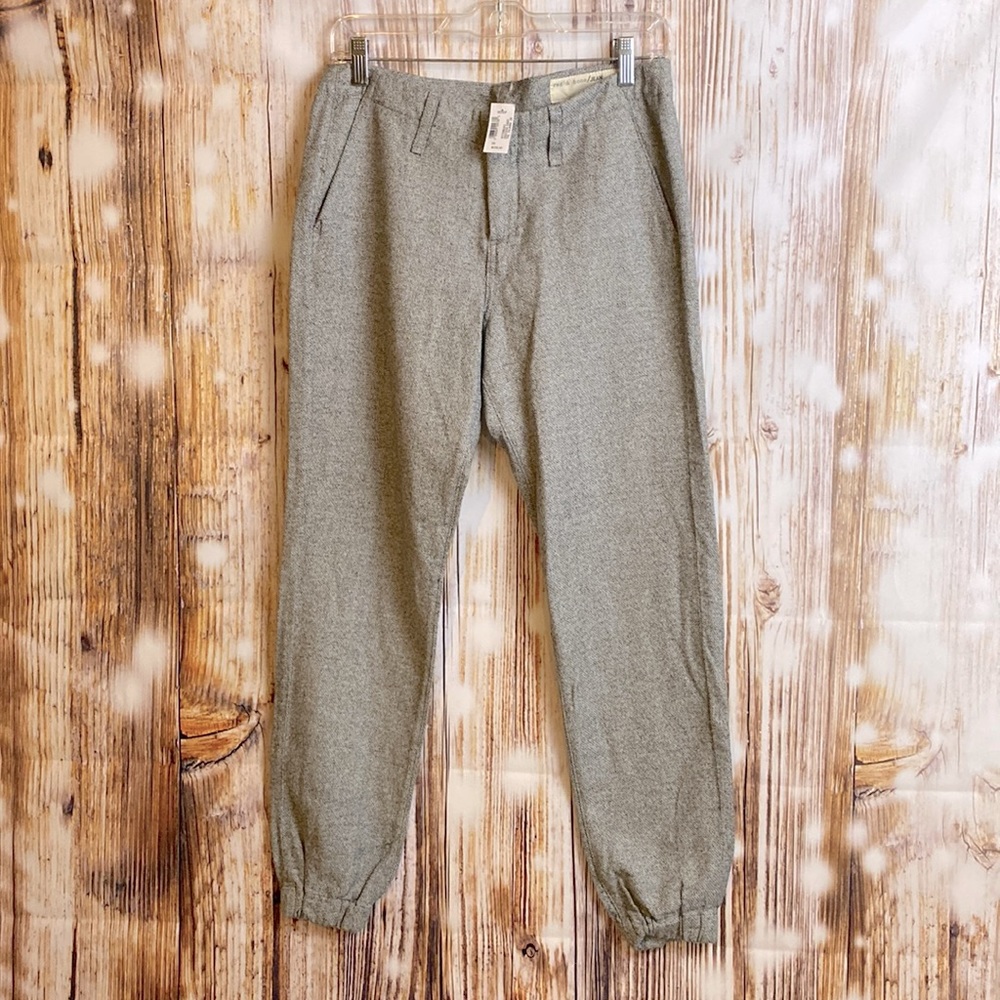 $198 Rag & Bone | Grey Twill Cotton Jogger Pajama Pant 26